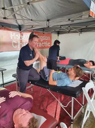 Hobart and Kingston Chiropractic helping runners at the Hobart Airport Marathon