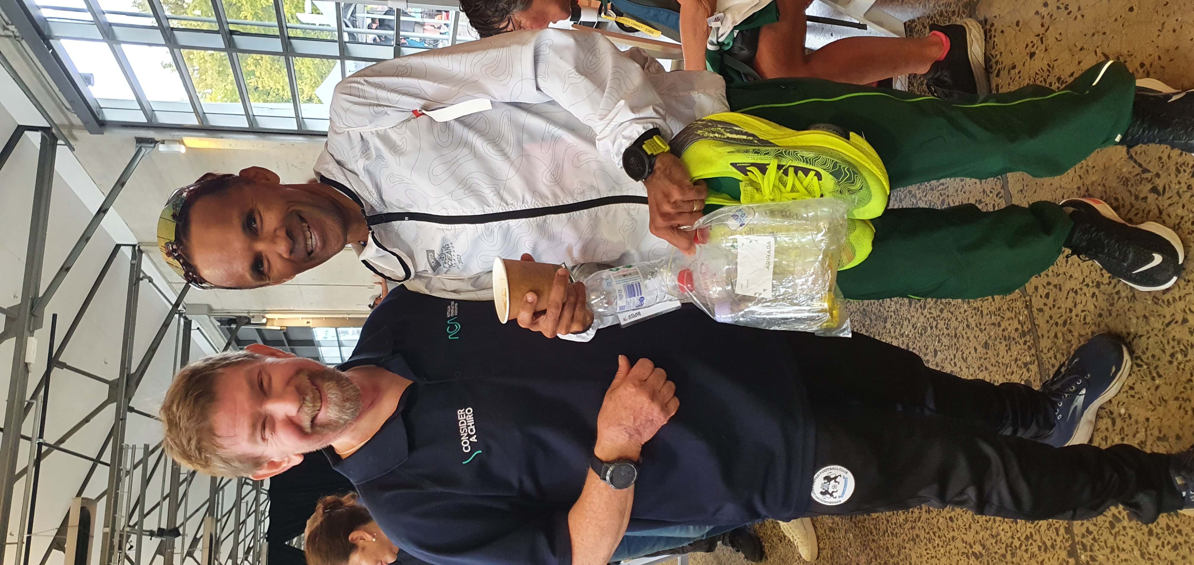 Hobart and Kingston Chiropractic providing care at Hobart Airport Marathon 2024