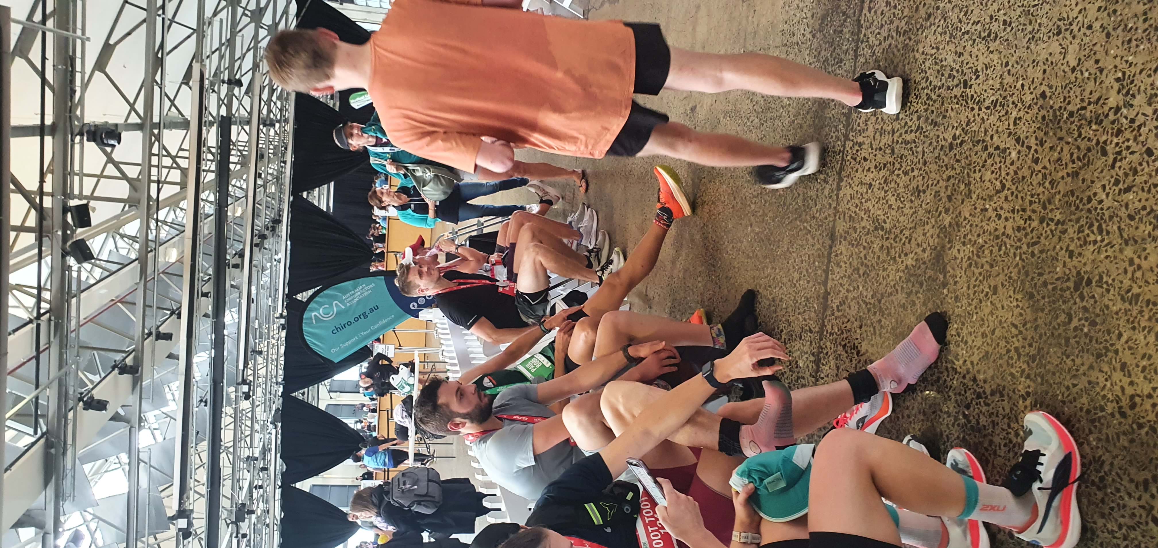 Hobart and Kingston Chiropractic providing care at Hobart Airport Marathon 2024