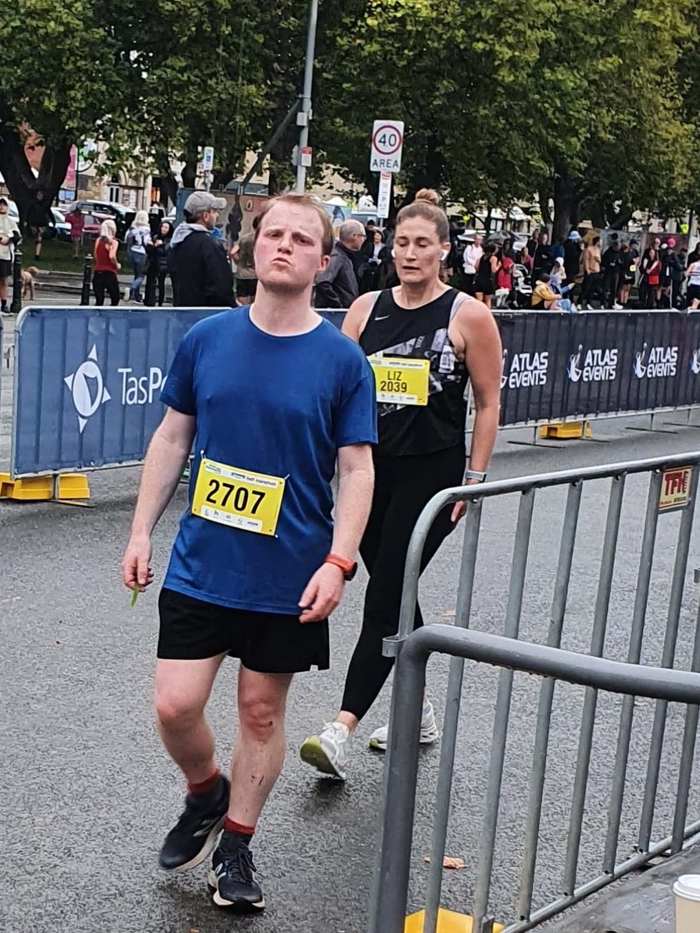 Hobart and Kingston Chiropractic providing care at Hobart Airport Marathon 2024