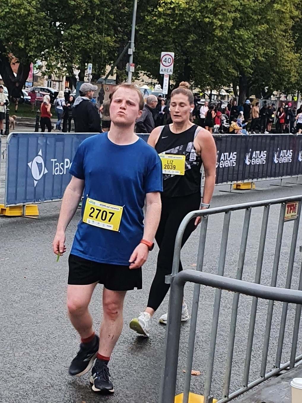 Hobart and Kingston Chiropractic providing care at Hobart Airport Marathon 2024