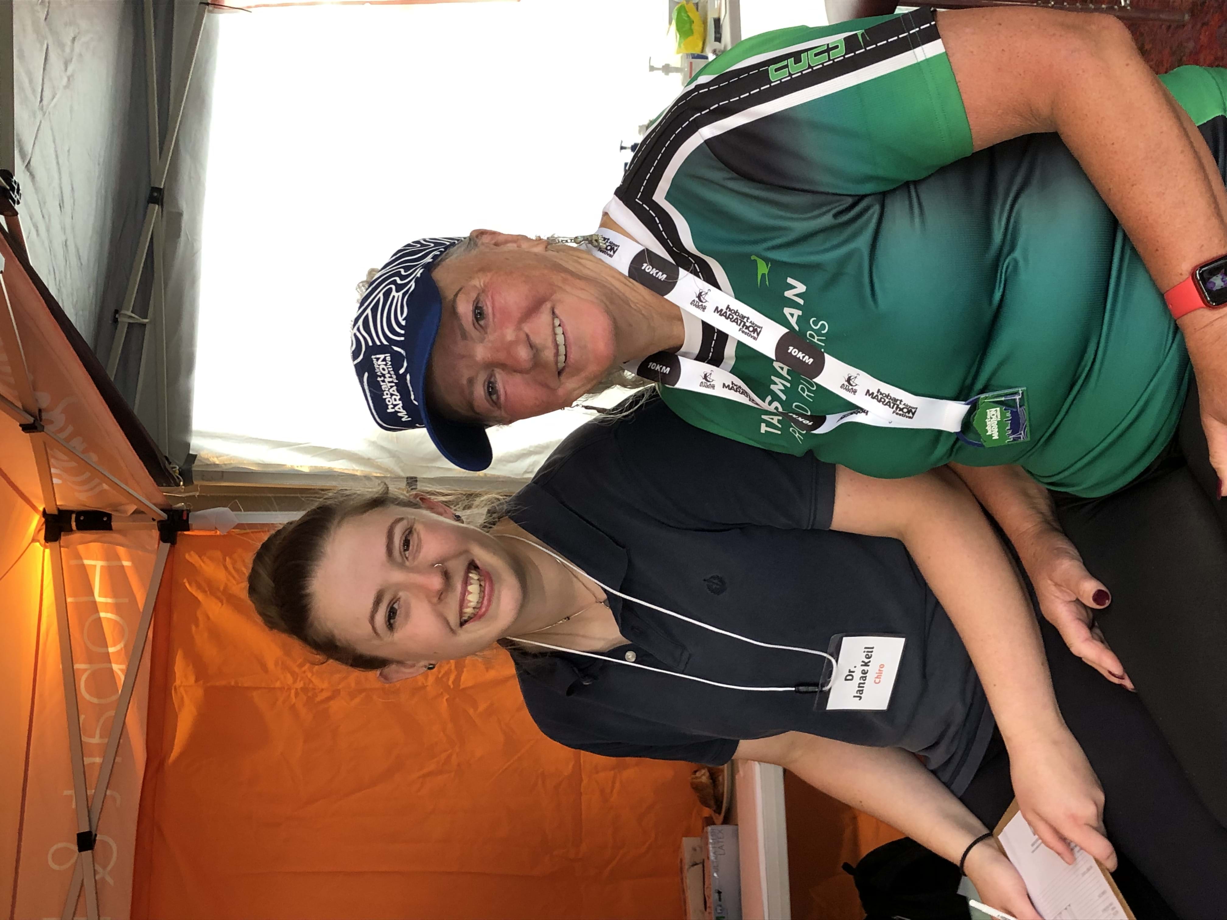 Hobart and Kingston Chiropractic helping runners at the Hobart Airport Marathon