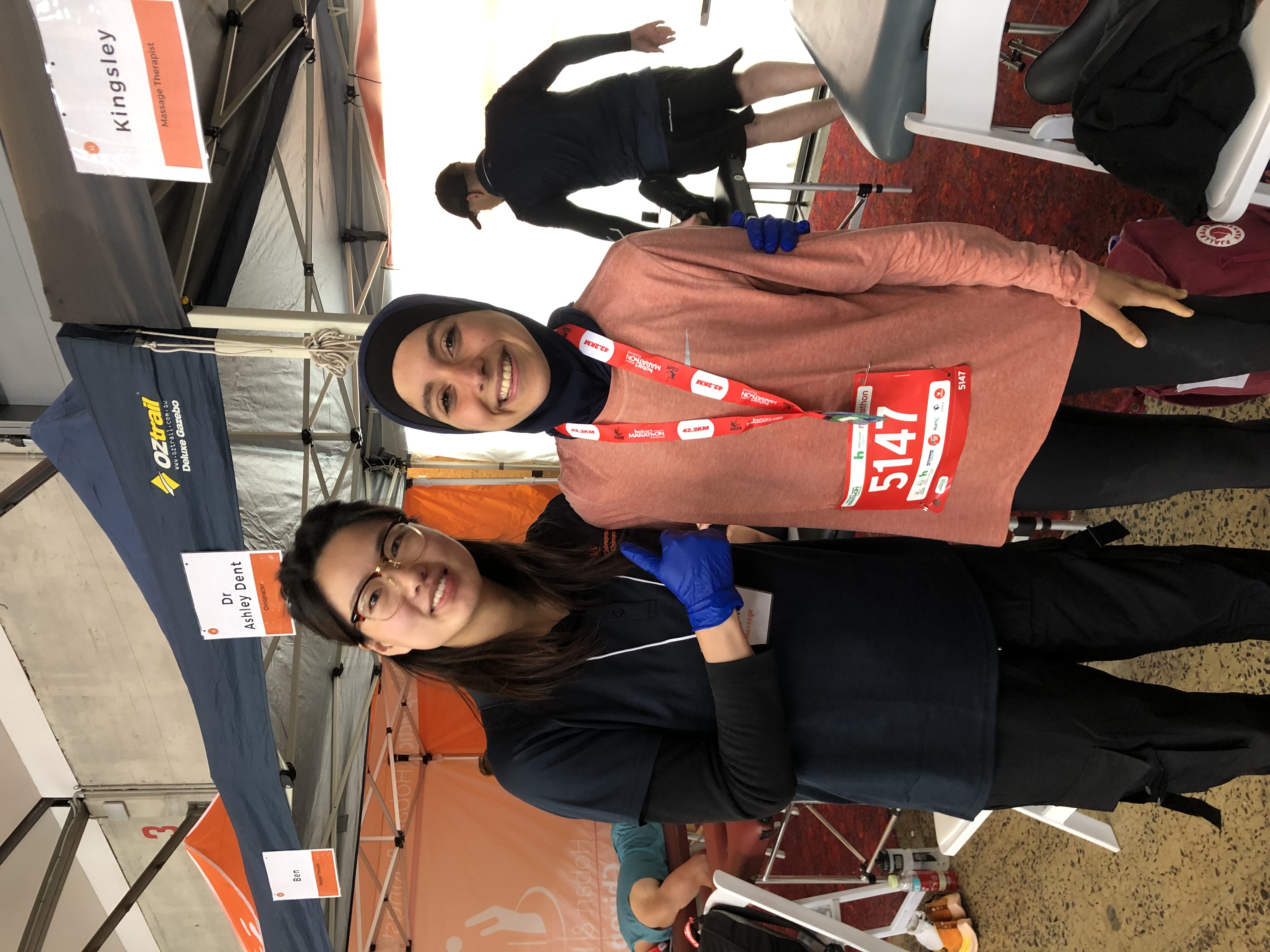 Hobart and Kingston Chiropractic helping runners at the Hobart Airport Marathon