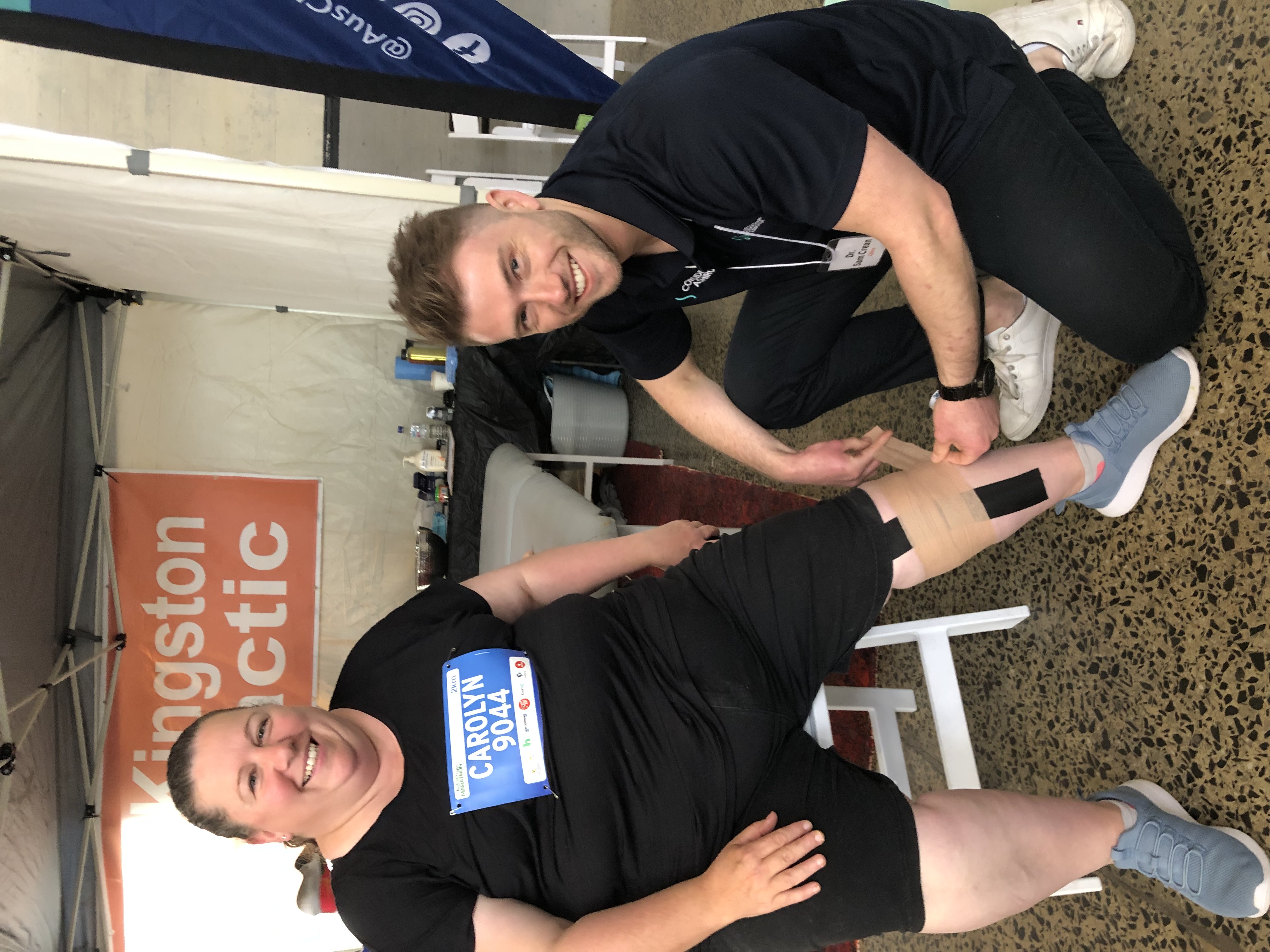 Hobart and Kingston Chiropractic helping runners at the Hobart Airport Marathon