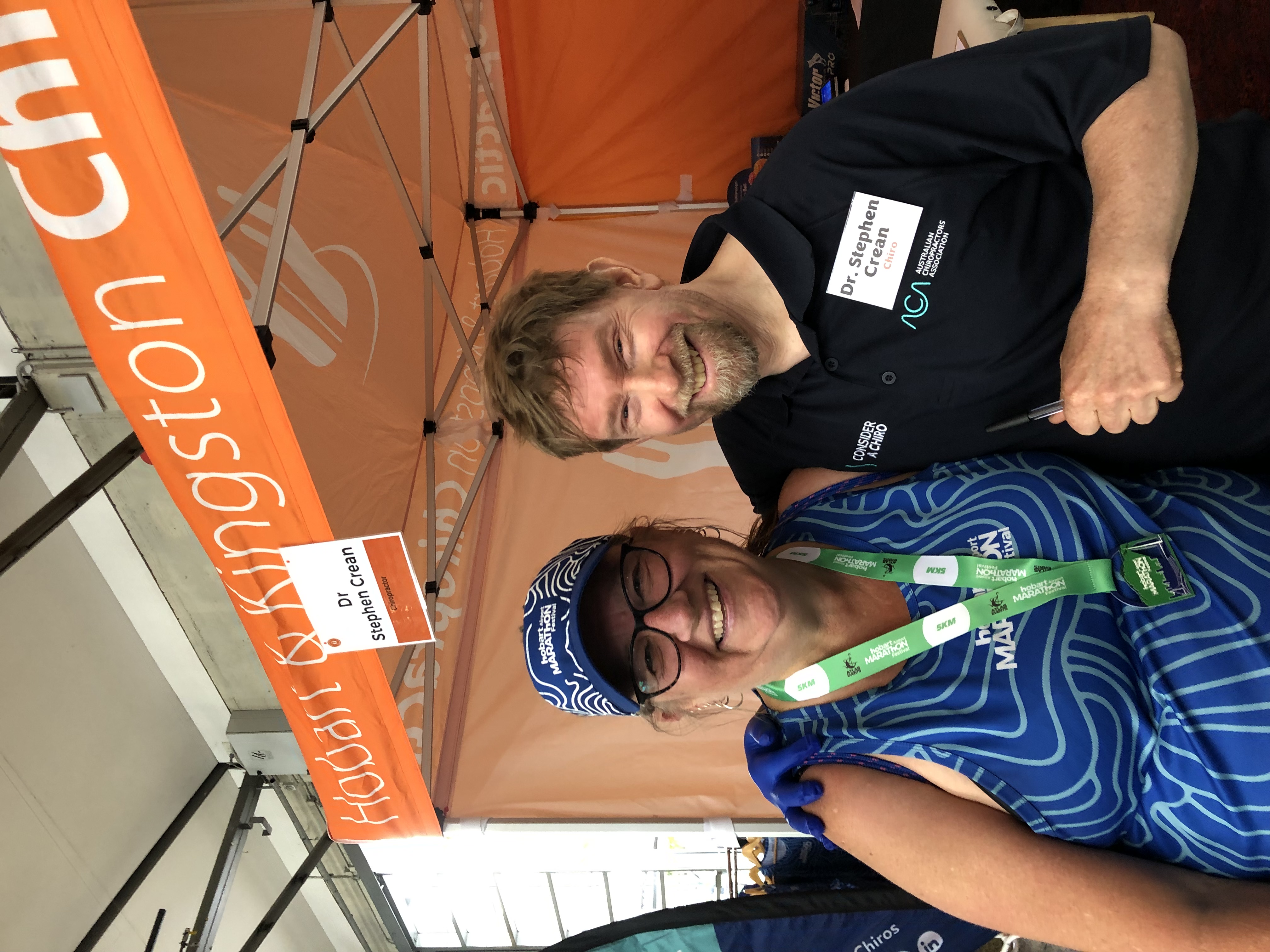 Hobart and Kingston Chiropractic helping runners at the Hobart Airport Marathon