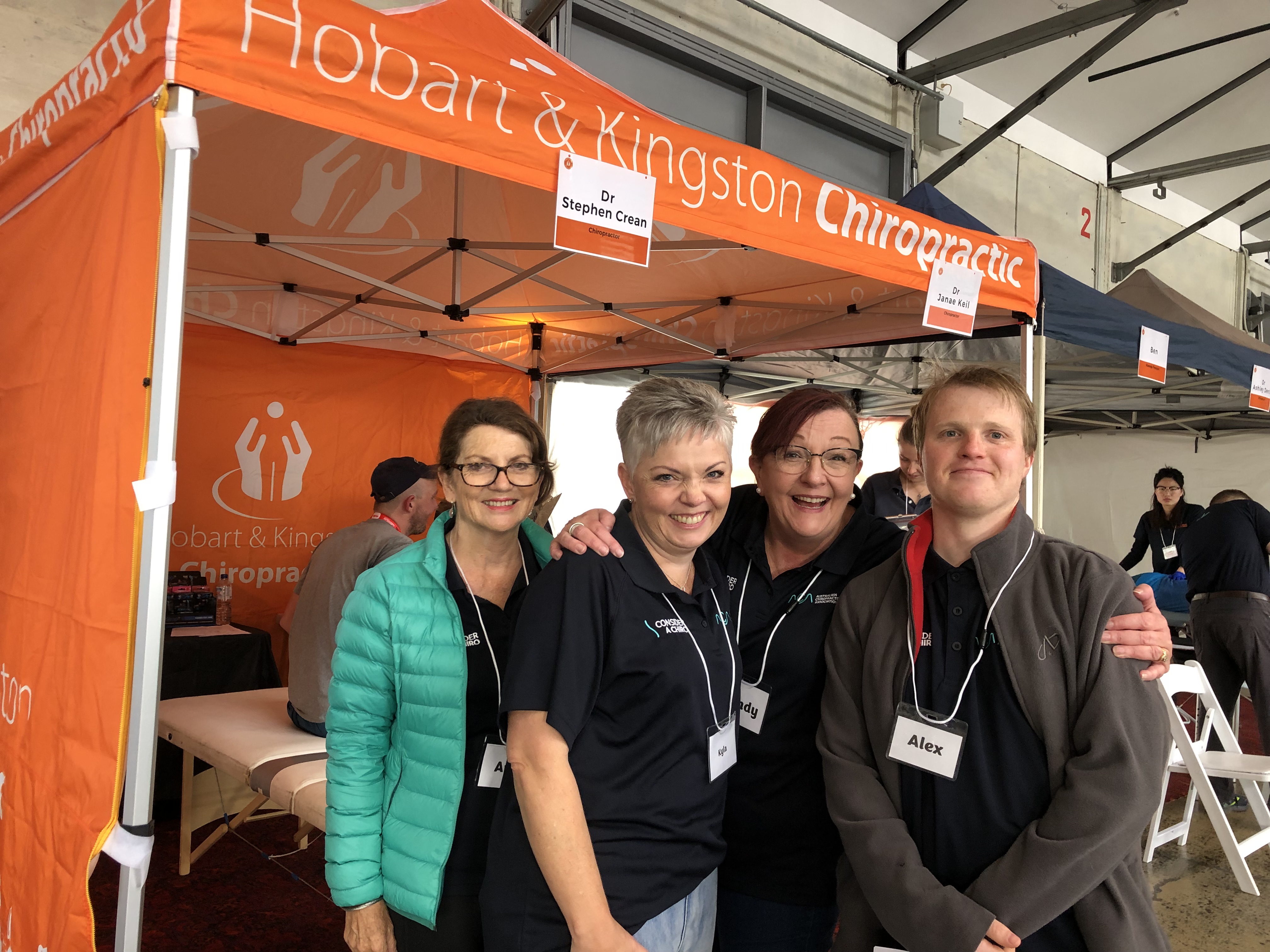 Hobart and Kingston Chiropractic helping runners at the Hobart Airport Marathon