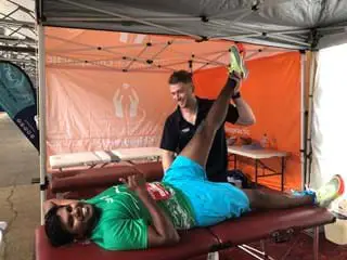 Hobart and Kingston Chiropractic helping runners at the Hobart Airport Marathon