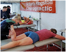 Providing Massage from Hobart Chiropractic at Marathon