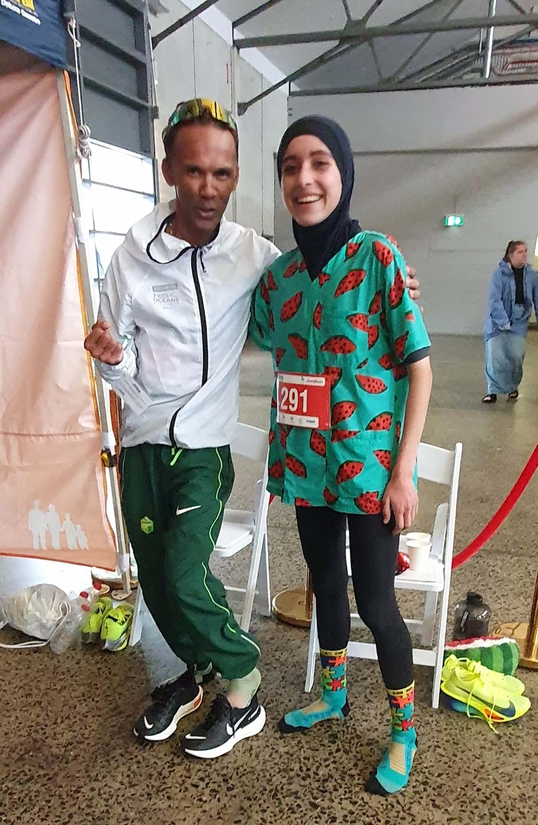 Hobart and Kingston Chiropractic providing care at Hobart Airport Marathon 2024
